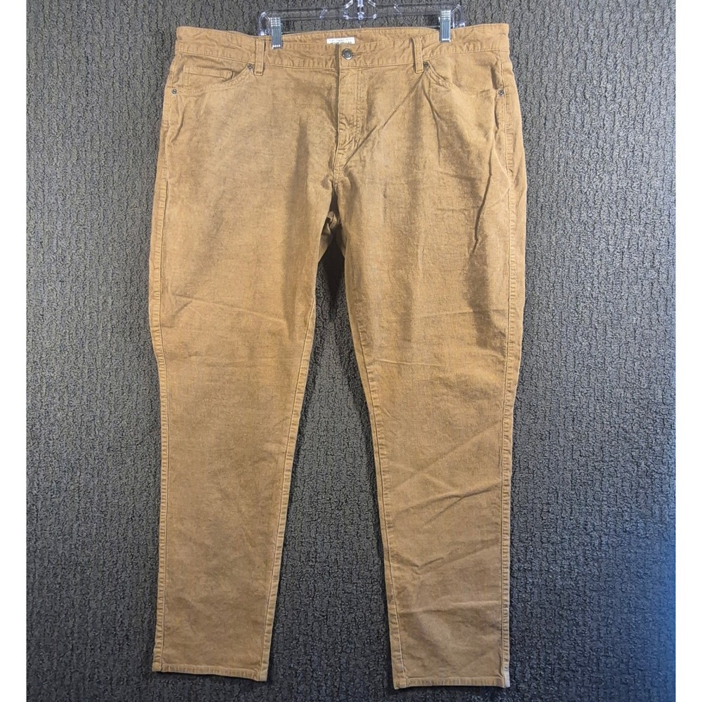 Peter Millar Corduroy Pants Mens 44X32 Tan Superior Classic Fit 2-Way Stretch